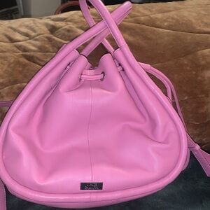 Vince Camuto leather bucket satchel
